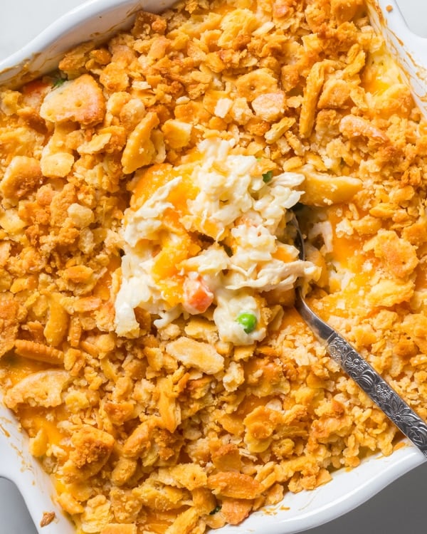 Easy Turkey Rice Casserole With Crispy, Buttery Topping