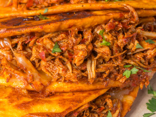 Chicken birria tacos