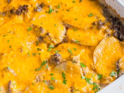 Hamburger potato casserole