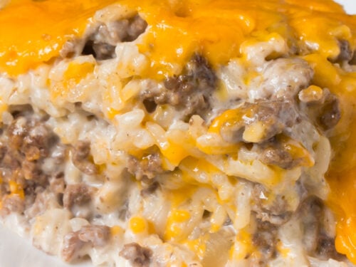 Hamburger rice casserole