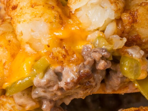 Hamburger tater tot casserole