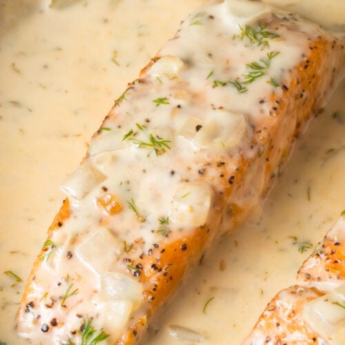 Creamy Lemon Dill Salmon 2 Lemon dill salmon
