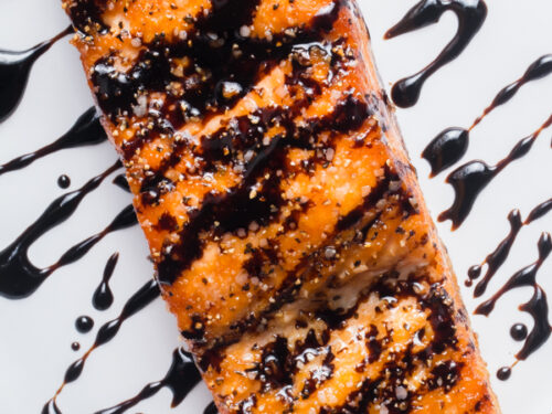Balsamic glazed salmon