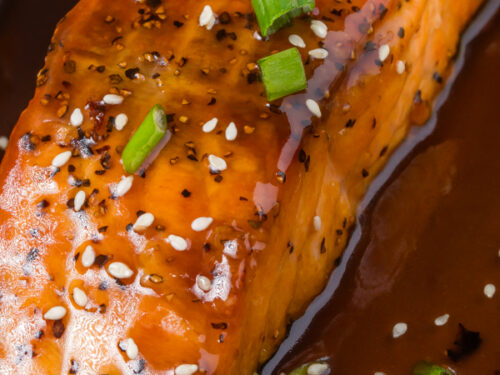 Bourbon glazed salmon