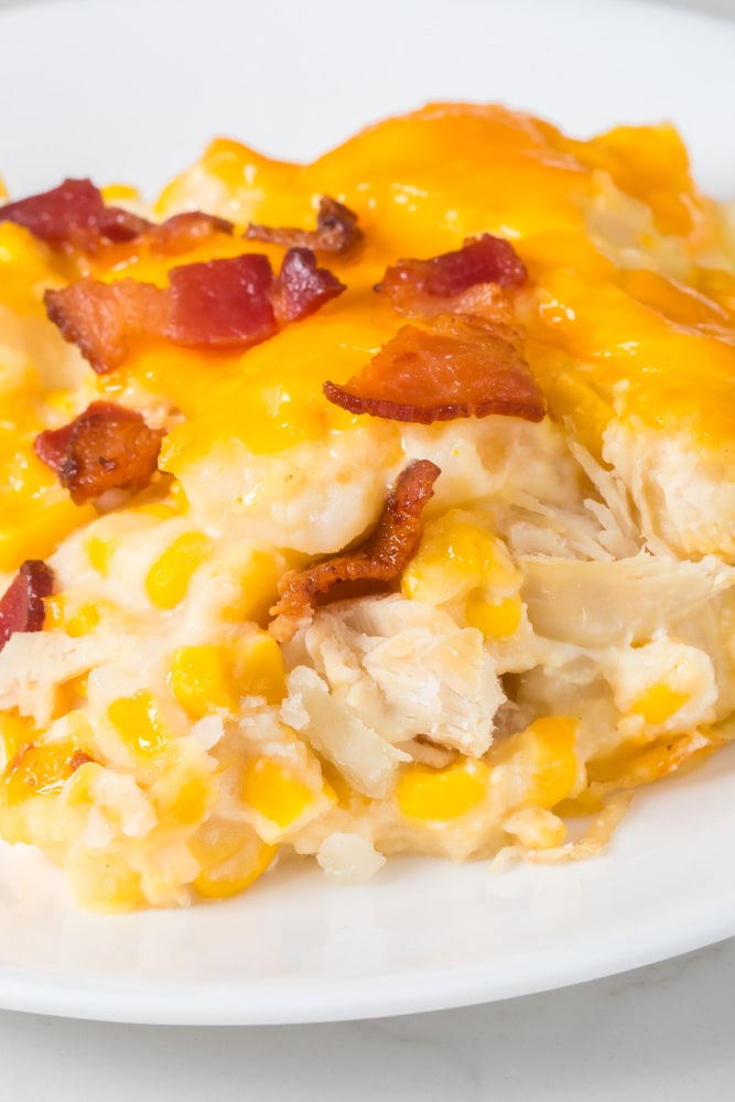 Cheesy Chicken And Potato Casserole 1 chicken and potato casserole