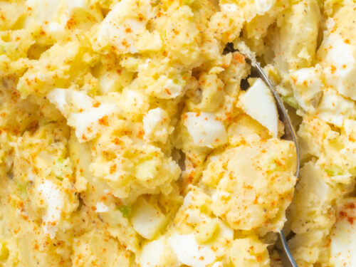 Deviled egg potato salad