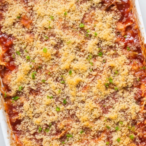 Hamburger cabbage casserole