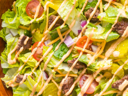 hamburger salad