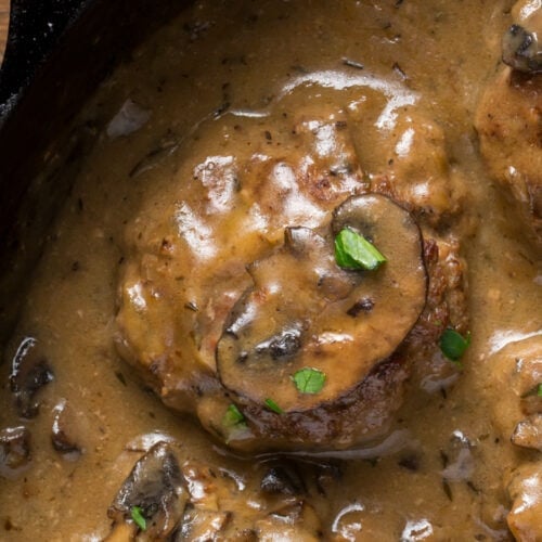 Hamburger Steak With Mushroom Gravy: Weeknight Ready Recipe 3 hamburger steak with mushroom gravy
