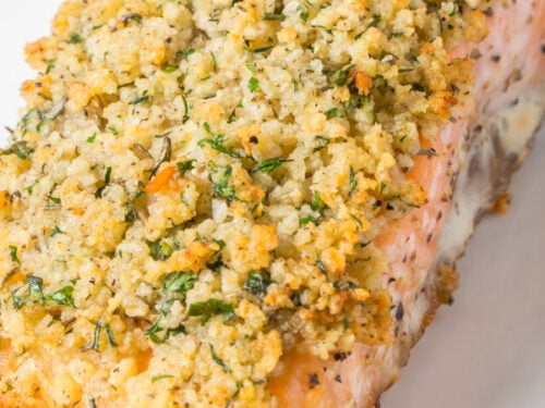 herb crusted salmon