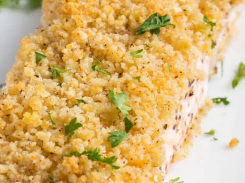 panko crusted salmon