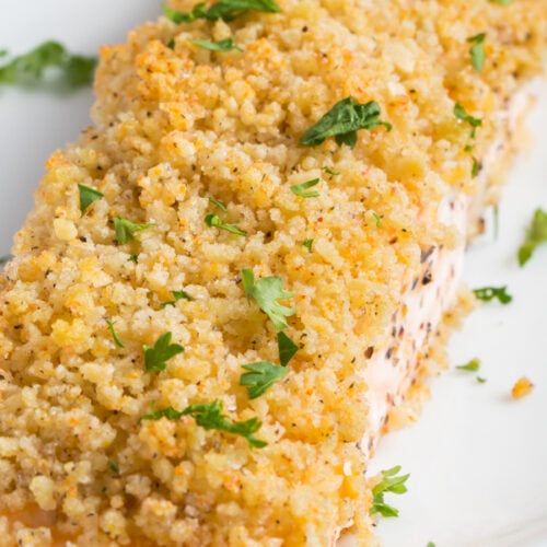 panko crusted salmon