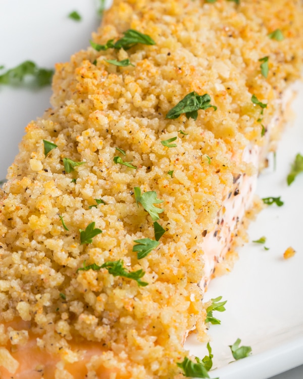 panko crusted salmon
