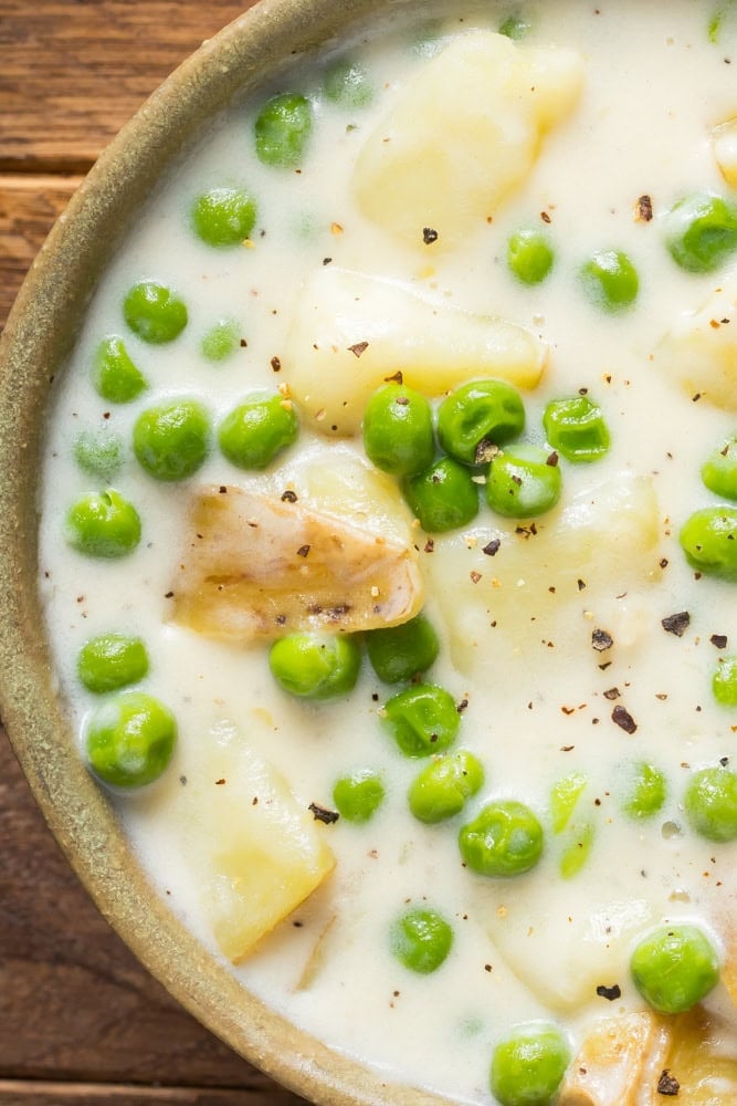 Creamed Peas And Potatoes 1 Creamed peas and potatoes