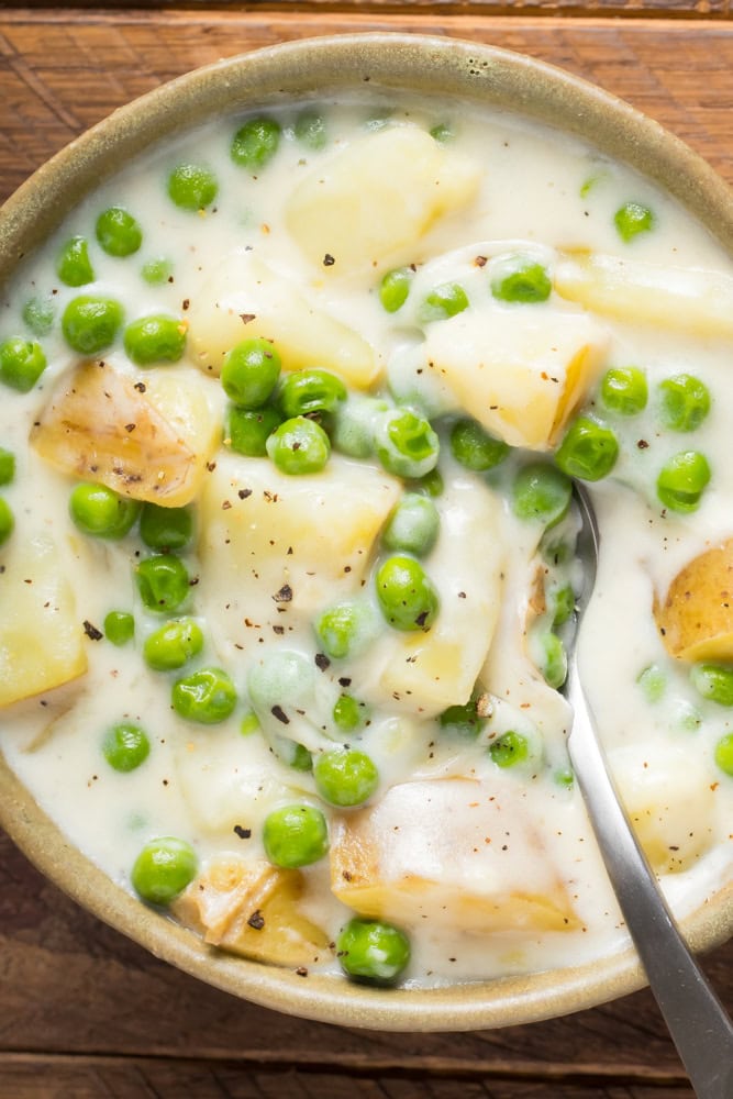 Creamed Peas And Potatoes 2 Creamed peas and potatoes