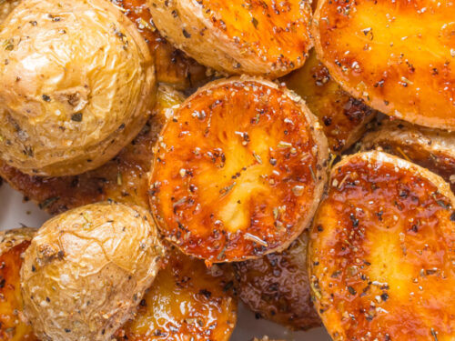 Roasted mini potatoes