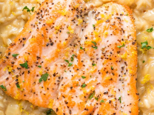 salmon risotto