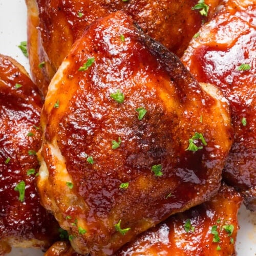 Easy Oven Baked Barbecue Chicken Thighs