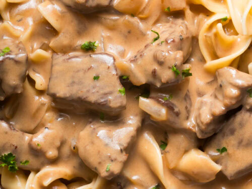Beef stroganoff without mushrooms