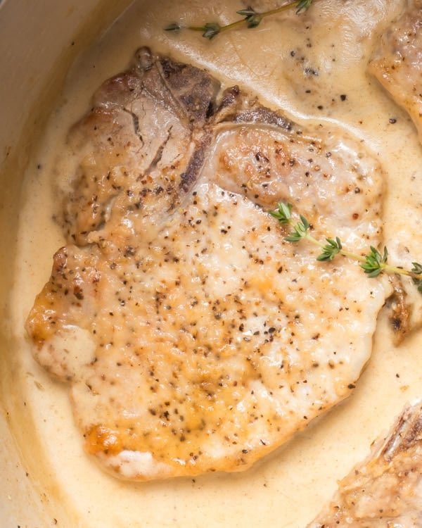 Braised pork chops