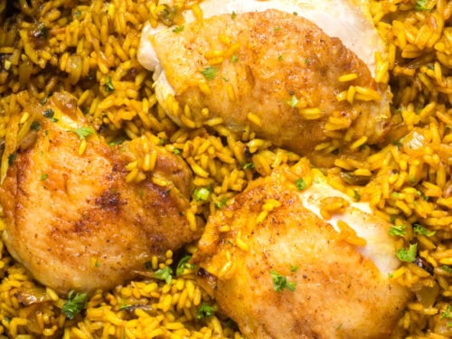Chicken and yellow rice