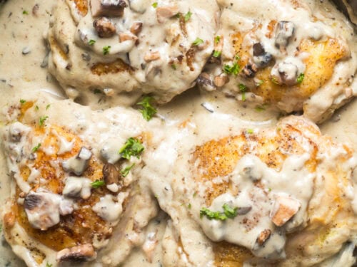 Cream of mushroom chicken thighs