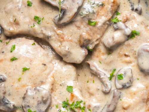 Cream of mushroom soup pork chops