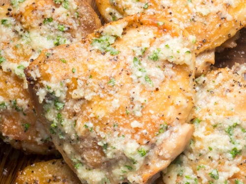 Garlic parmesan chicken thighs