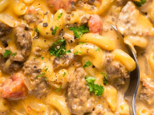 macaroni cheeseburger soup