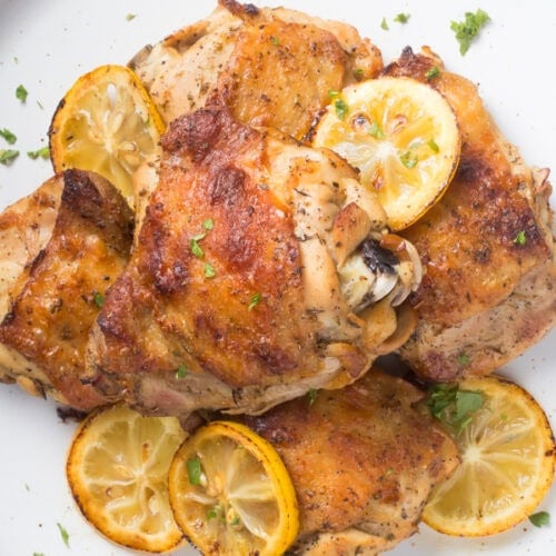 Sheet pan chicken thighs