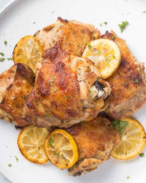 Sheet pan chicken thighs