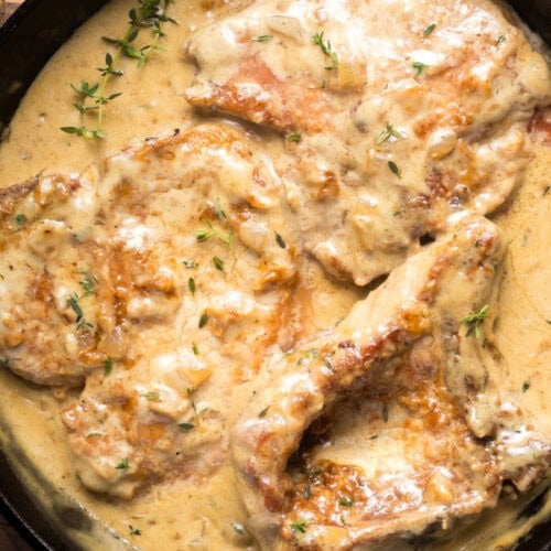 Smothered pork chops