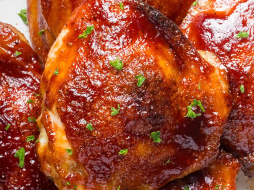 Air fryer bbq chicken thighs