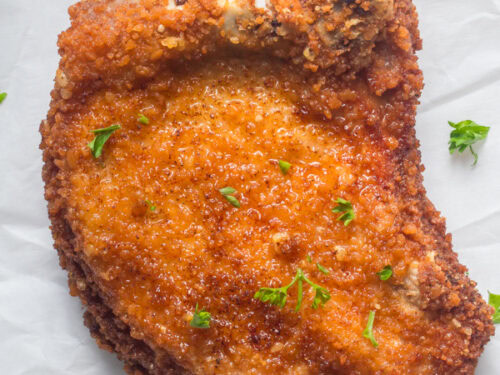Garlic parmesan pork chops