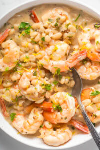 Creamy Lemony Shrimp And Bean Stew In 30 Minutes
