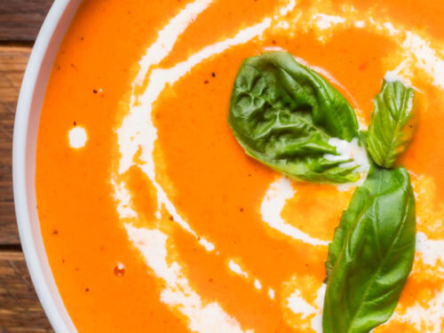 roasted red pepper gouda soup
