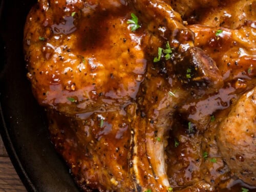 Brown sugar pork chops