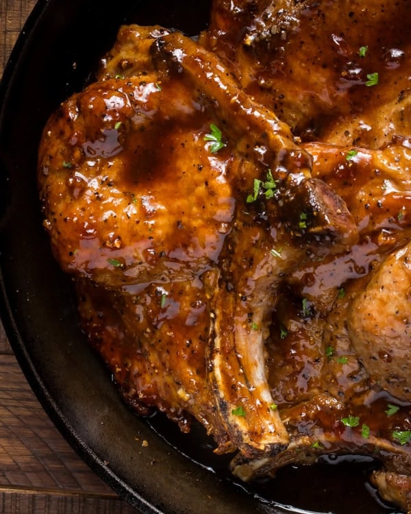 Brown sugar pork chops
