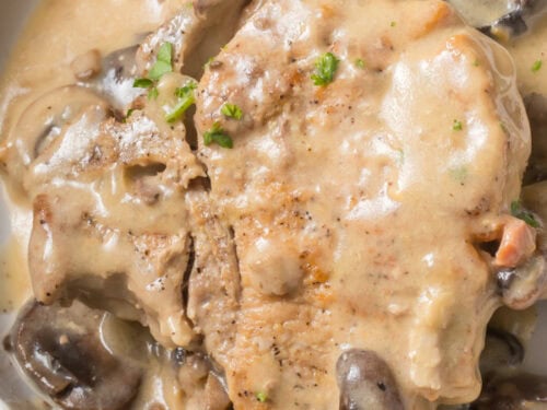 Crockpot smothered pork chops
