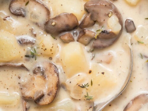Potato mushroom soup