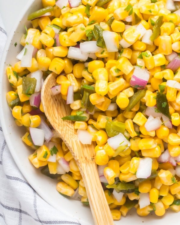 Roasted chili corn salsa
