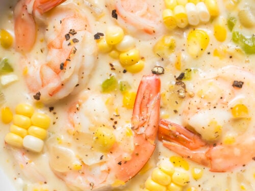 Shrimp and corn soup