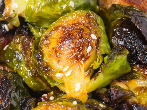 Sweet chili Brussels sprouts