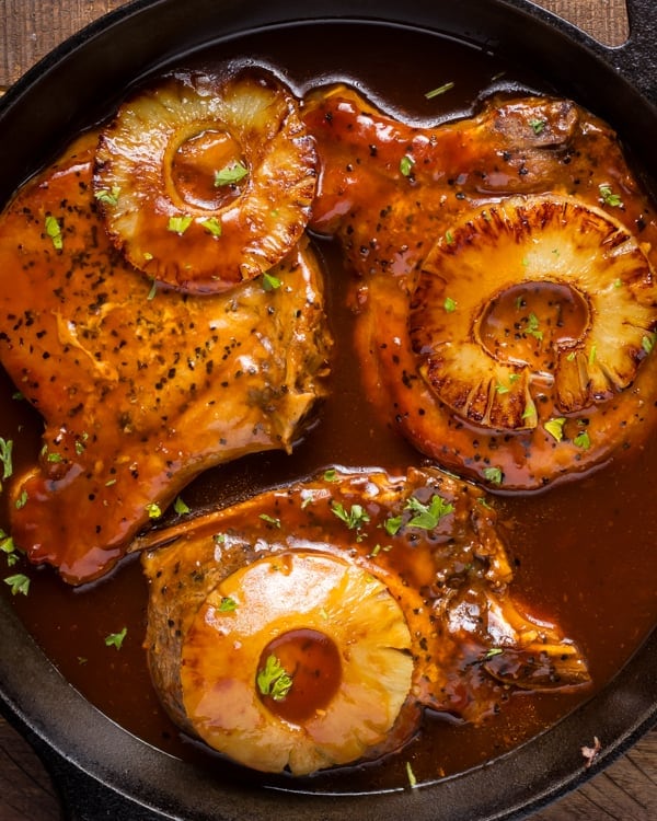 Hawaiian pork chops