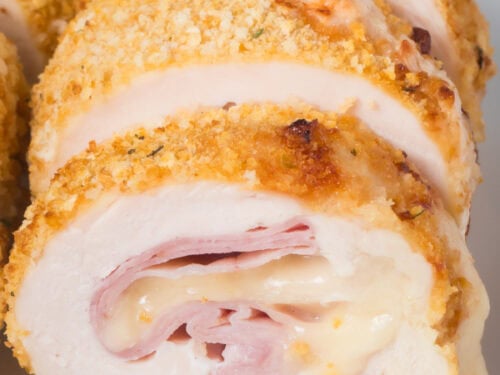 Air fryer chicken cordon bleu