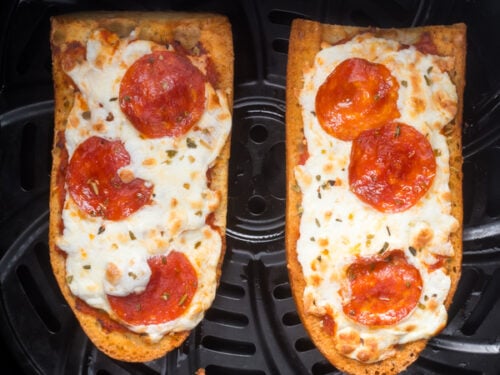 Air Fryer French bread pizza