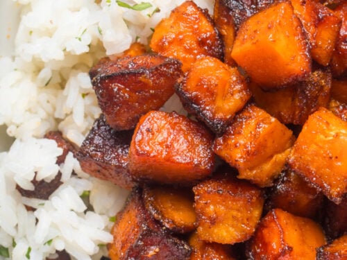 Chipotle sweet potatoes and rice