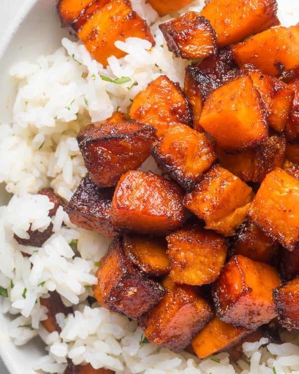 Chipotle sweet potatoes and rice