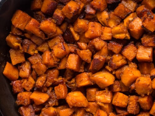 Sautéed sweet potatoes
