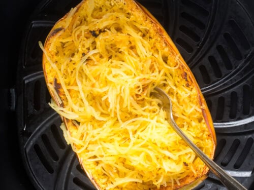 Air fryer spaghetti squash